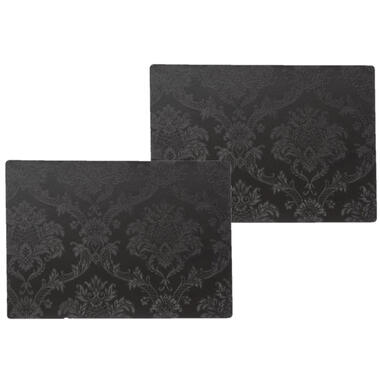 Wicotext Placemats - 4 stuks - Amatista - zwart - 43 x 30 cm product