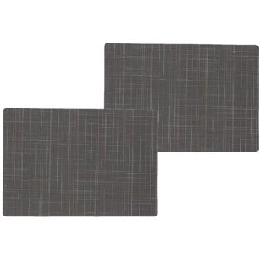 Wicotext Placemats - 4 stuks - Liso - grijs - 43 x 30 cm product