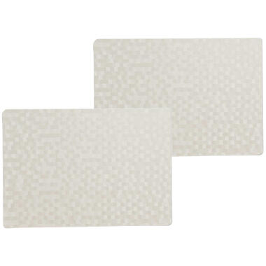 Wicotext Placemats - 4 stuks - Stones - wit - 43 x 30 cm product