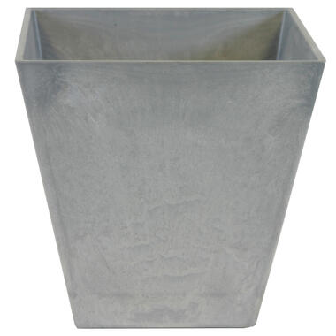 Steege Plantenbak - vierkant - gerecycled kunststof - grijs - 25 cm product