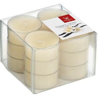 Trend Candles Geurkaarsen - vanille - 12 stuks - ca 4 branduren product