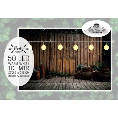 Anna's Collection Lichtsnoer - warm wit - LED - tuin - 10 meter product