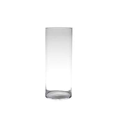 Transparante home-basics cylinder vaas/vazen van glas 50 x 19 cm product