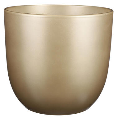 Mica Decorations Bloempot - goud - keramiek - 31 x 28 cm product