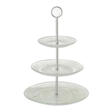 Etagere - 3 laags - glas - 35 cm product