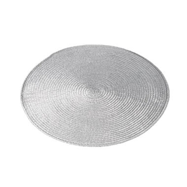Ronde placemat zilver polypropeen 38 cm product