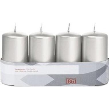 Trend Candles Stompkaarsen - 4 stuks - zilver - 18 branduren product