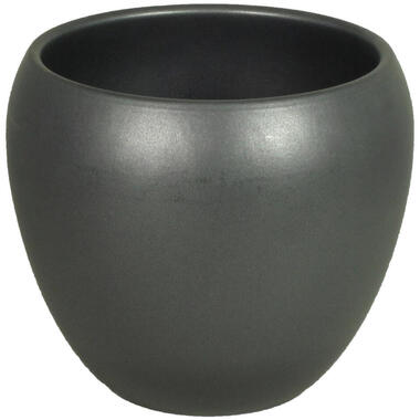 Floran Plantenpot - antraciet - mat - keramiek - 14 x 11 cm product