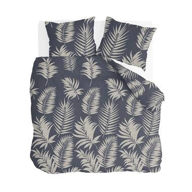 Byrklund - Dekbedovertrek Pretty Palm - 240x220 cm - Grijs / Blauw product