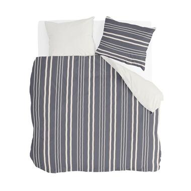 Byrklund - Dekbedovertrek Steady Stripes - 240x220 cm - Blauw