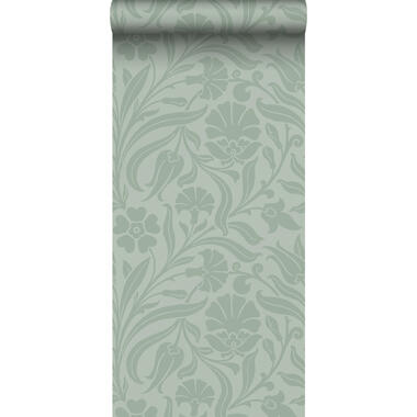 ESTAhome behang - bloemen - vergrijsd mintgroen - 50 x 900 cm - 139295 product