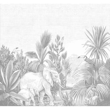 ESTAhome fotobehang - jungle-motief - grijs - 3 x 2,79 m - 159061 product