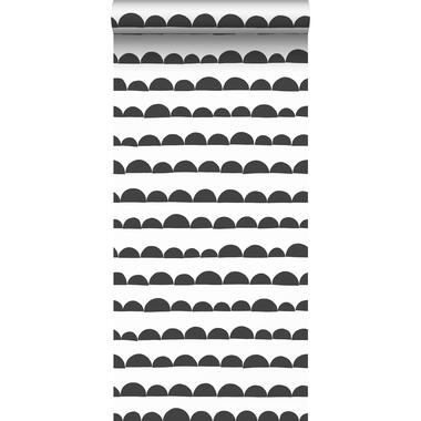 ESTAhome behang - grafisch motief - zwart wit - 0,53 x 10,05 m - 139268 product