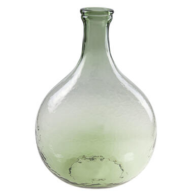 Cosy @ Home Vaas - flesvormig - groen - glas - 27 x 40 cm product