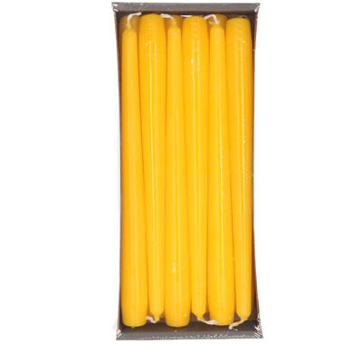 Enlightening Candles Dinerkaarsen - 12 stuks - geel - 8 branduren product