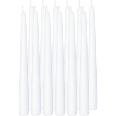 Enlightening Candles Dinerkaarsen - 12 stuks - wit - 8 branduren product