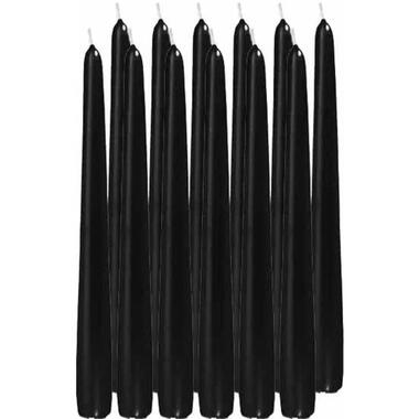 Halloween Trend Candles Dinerkaarsen - 12 stuks - zwart - 8 branduren product