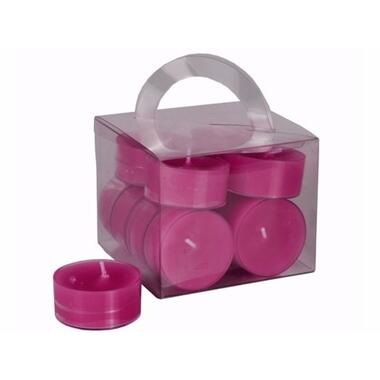 Waxinelichtjes - 12 stuks - fuchsia roze product