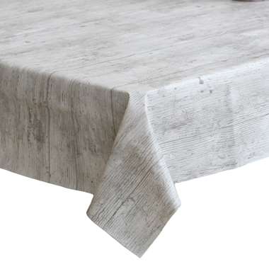 Bellatio design Tafelzeil - white wash - planken - 140 x 300 cm product