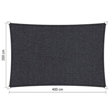 Shadow Comfort rechthoek 2x4m DuoColor Carbon Black metset product