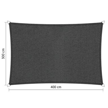 Shadow Comfort rechthoek 3x4m DuoColor Carbon Black product