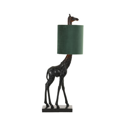 Tafellamp Giraffe - Zwart/Groen - 26x16x61cm product
