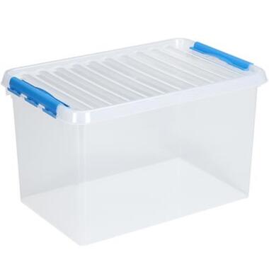 Q-line opbergbox 62L transparant blauw product