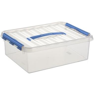 Q-line opbergbox 10L transparant blauw product