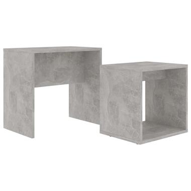 vidaXL Salontafelset 48x30x45 cm bewerkt hout betongrijs product