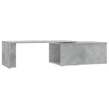 vidaXL Salontafel 150x50x35 cm bewerkt hout betongrijs product