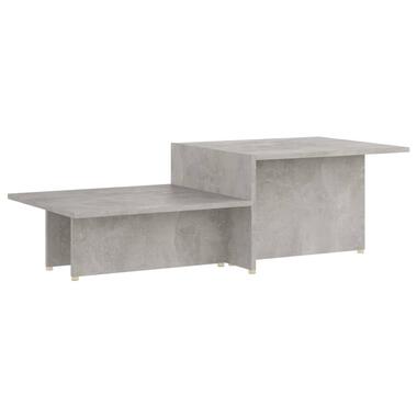 vidaXL Salontafel 111,5x50x33 cm bewerkt hout betongrijs product