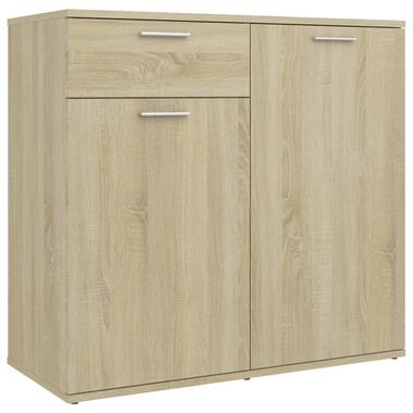 vidaXL Dressoir 80x36x75 cm bewerkt hout sonoma eikenkleurig product