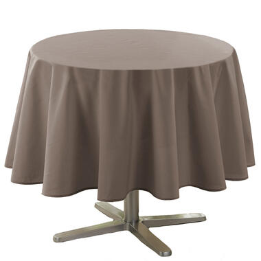 Wicotex Tafellaken - taupe - rond - polyester - 180 cm product