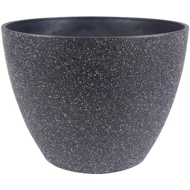 Bloempot/plantenpot Nova - zwart - kunststof - 43 x 33 cm - buiten pot product