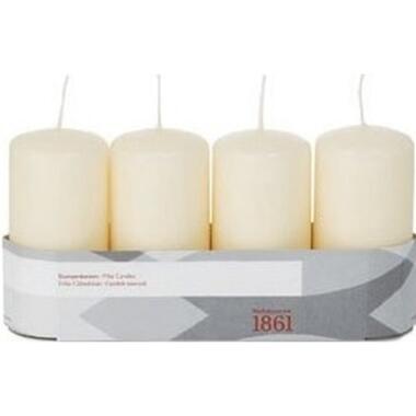 Trend Candles Stompkaarsen - 4 stuks - creme - 18 branduren product