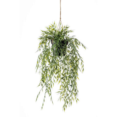 Bellatio flowers & plants Kunstplant - bamboe hangplant - 50 cm product