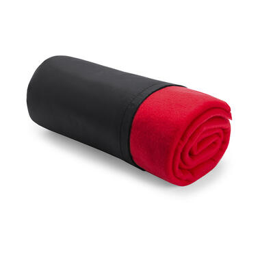 Bellatio design Fleece plaid - rood - 120 x 150 cm product