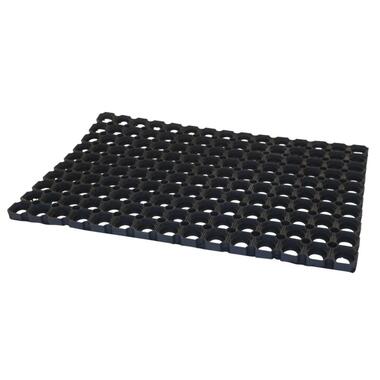Deurmat - rubber - zwart - 60 x 40 cm product