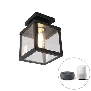 QAZQA plafondlamp buiten Rotterdam zwart E27 product