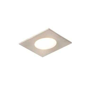 QAZQA Moderne inbouwspot vierkant staal incl. LED IP65 - Simply product