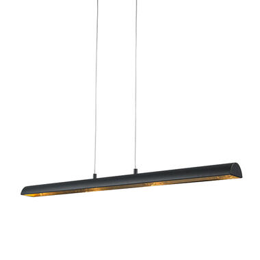 QAZQA Hanglamp zwart met gouden binnenkant incl. LED - Balo 4 product
