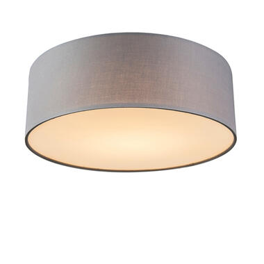 QAZQA Plafondlamp grijs 30 cm incl. LED - Drum LED product