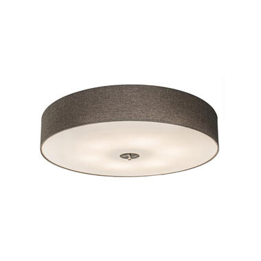 QAZQA plafondlamp Drum Jute taupe E27 product