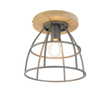 QAZQA plafondlamp Arthur bruin E27 product