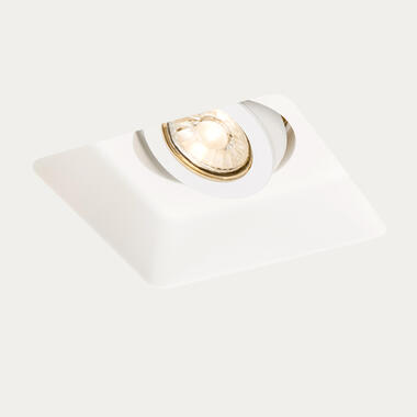 QAZQA Inbouwspot wit 15 cm vierkant kantelbaar - Gypsy Stucco product