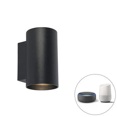 QAZQA Smart design wandlamp zwart incl. WiFi GU10 - Sandy product