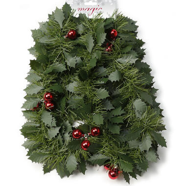 Christmas goods Kerstslinger - guirlande - hulstbladeren met besjes product