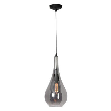 Freelight Hanglamp Somky 1 lichts Ø 20 cm rook glas zwart product