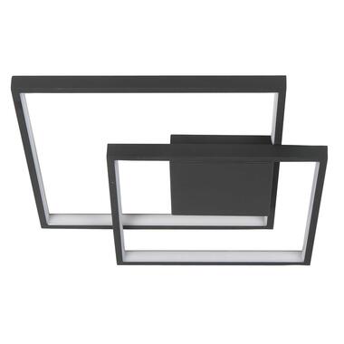 Highlight Plafondlamp Piazza vierkant B 42 cm zwart product