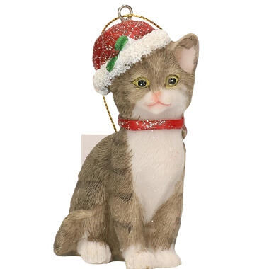 Bellatio decorations Kersthanger - kat - 9 cm product